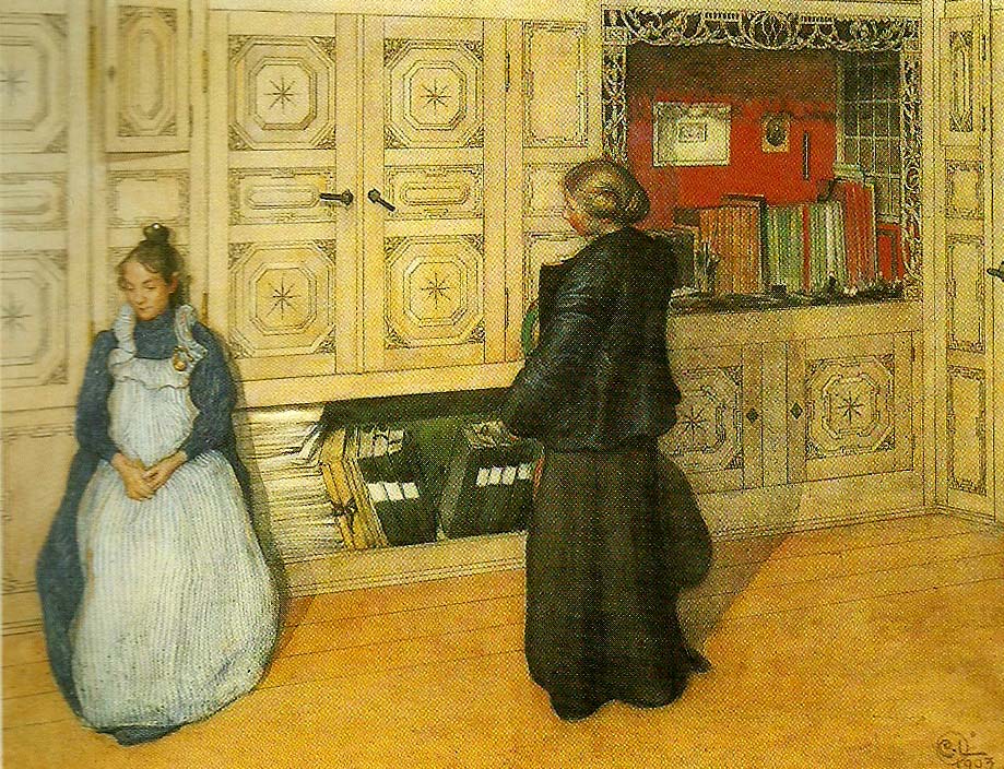 Carl Larsson mor och dotter